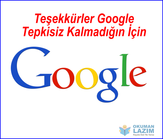 gooogle de unutmadı