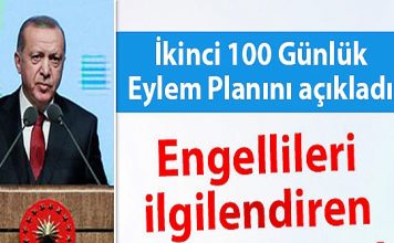 100 Günlük Eylem Planı Açıklandı. Engelliler İçin 2 Madde Var!